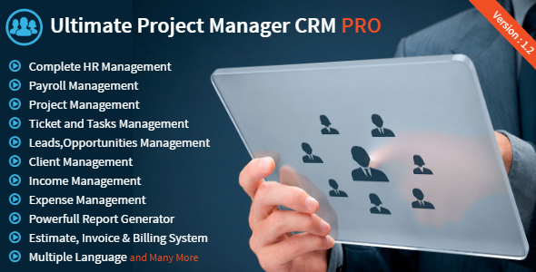 دانلود اسکریپت CodeCanyon – Ultimate Project Manager CRM PRO v1.2