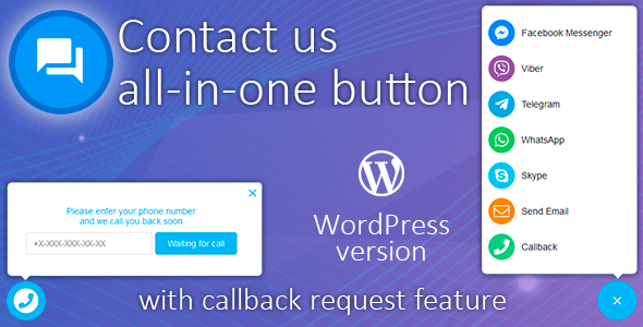 Contact us all-in-one button with callback v1.3.6
