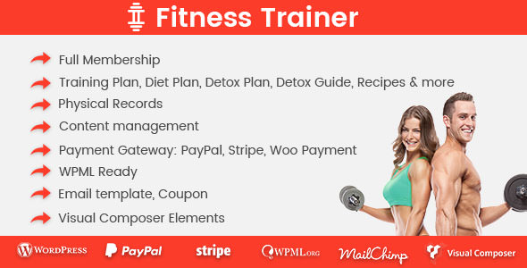 Fitness Trainer v1.2.3 - Training Membership Plugin
